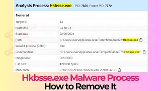 Hkbsseexe Virus Process – How to Remove It Working [upl. by Brittan239]