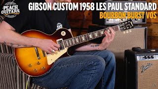 Gibson Custom 1958 Les Paul Standard Reissue VOS  Bourbon Burst [upl. by Anirol653]