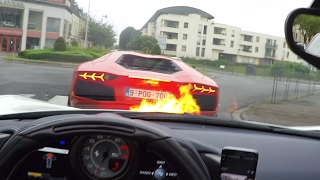 My Lamborghini lights my Ferrari on fire [upl. by Elias]