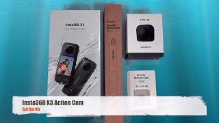 Insta360 X3 Action Camera Get Set Kit  Unboxing [upl. by Bennett]