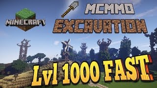 POWER LEVELING Excavation  MCMMO Minecraft [upl. by Eenal]