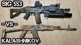 SIG 553 • vs • Kalashnikov English [upl. by Eihpos]