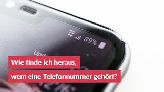 Wie finde ich heraus wem eine Telefonnummer gehört [upl. by Eirahcaz]