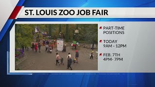 Saint Louis Zoo holds first of two job fairs looking for parttime workers [upl. by Eenad]