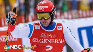 Beat Feuz wins Super Bowl of Alpine skiing in Kitzbuehel  NBC Sports [upl. by Jessabell]