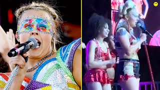 Jojo Siwa BOOED and GOES OFF on the crowd at Pride show [upl. by Valenza22]