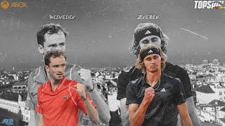 Top Spin 2k25  DANIIL MEDVEDEV VS ALEXANDER ZVEREV  Vienna 2024 [upl. by Nobe]