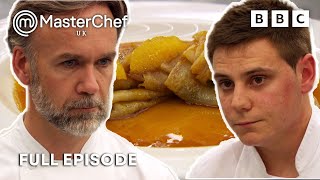 Crepe Suzette Proves Difficult  The Professionals  Full Episode  S8 E10  MasterChef UK [upl. by Joao383]