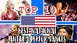 Top 10 Best National Anthem Performances EVER 2020 [upl. by Charley968]