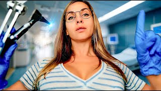 ASMR Soft Spoken Ear Cleaning Otoscope Exam Tuning Forks Personal Attention Cranial Nerve Exam [upl. by Gosser]