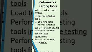 Performance Testing ToolsLoad Testing ToolsPerformance Testing Tools For Web ApplicationsTesting [upl. by Fawna]