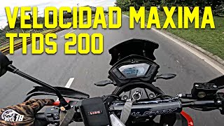 AKT TT DS 200 Modelo 2023 🔥  Top Speed Velocidad MÁXIMA [upl. by Skcirdnek]