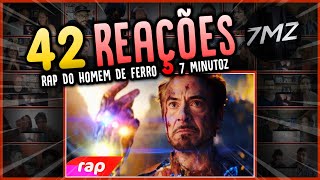 REACT MASHUP  Rap do Homem de Ferro Vingadores Ultimato  EU SOU O HOMEM DE FERRO  NERD HITS [upl. by Adnolor]