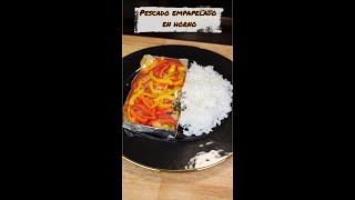 PESCADO EMPAPELADO EN HORNO SHORTS 😉👩‍🍳  Recetas de cuaresma  Mariel Santos [upl. by Ilyssa]