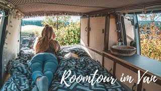 ROOMTOUR DURCH UNSEREN VAN  VW T4 Camper Selbstausbau Teil 4 [upl. by Sharyl1]