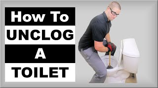 How to Unclog a Toilet Pro Techniques [upl. by Niwdog]