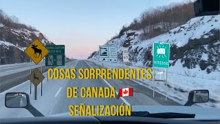 Cosas sorprendentes de Canada 🇨🇦 señalización en carretera [upl. by Nirrol]