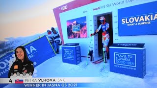 Petra Vlhova  DNF  Giant Slalom  Jasna  RUN 1  2024 [upl. by Cyrano655]