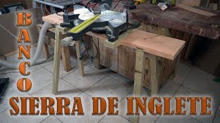 Banco De Madera Para Sierra De Inglete [upl. by Ayhay]