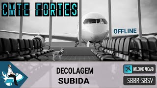 Learjet 35 Flysimware tutorial decolagem e subida [upl. by Hsara]