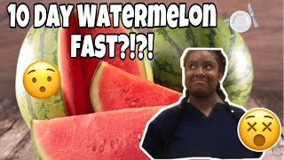 10 DAY WATERMELON FAST Lose Weight Fast [upl. by Zetnas]