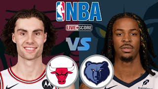 Memphis Grizzlies vs Chicago Bulls  NBA Regular Season Live Scoreboard [upl. by Haakon]