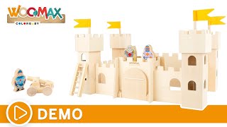 🧙‍♂ Viaja a la Época MEDIEVAL con el 🏰 CASTILLO de madera WOOMAX  COLORBABY [upl. by Ulyram]