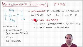 Introduction to Polymers  Lecture 25  Polydimethylsiloxane PDMS [upl. by Oriane]