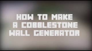 How To Make A Cobblestone Wall Generator [upl. by Strephon424]