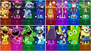 Paw Patrol VS Digital Circus VS Miss Delight origin story VS All MEGAMIX Tiles Hop [upl. by Armyn]