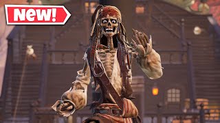 NEW CURSED JACK SPARROW Skin In Fortnite  Cursed Sails Pass [upl. by Drofdeb]