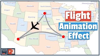 How to Create Flight Animation Effect in PowerPoint 2013 [upl. by Bromleigh]