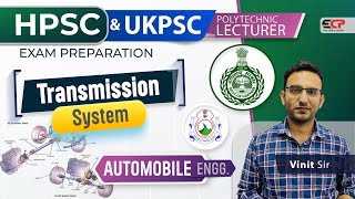 Transmission system  Automobile  HPSC UKPSC Lecturer exam preparation  Batch started [upl. by Gary]