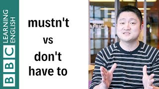 Mustnt vs Dont have to  English In A Minute [upl. by Ydnac86]