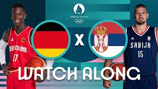 Germany v Serbia  Mens Olympic Basketball Tournament Paris 2024  Watch Along ⚡🏀 [upl. by Aitel]