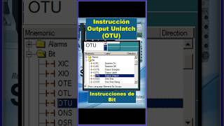 Instruccion Output Unlatch OTU Programacion PLC Allen Bradley plcprogramming allenbradley [upl. by Ardnik]