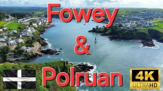 Aerial views of Fowey amp Polruan Cornwall May 2024 [upl. by Sirromal455]