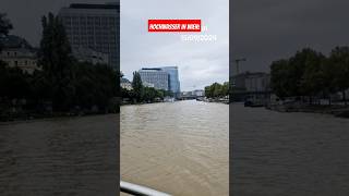 Hochwasser in Wien heavyrain hochwasser hochwassergefahr rain viralvideo foryou trending [upl. by Argile]