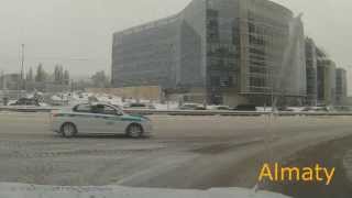 Snow removal from roads in Kazakhstan Almaty VS Astana  Уборка снега [upl. by Follansbee349]