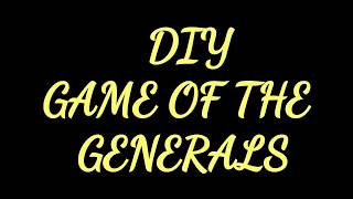 DIY GAME OF THE GENERALS [upl. by Beare]