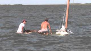 Cat Boat Capsizes on the Barnegat Bay [upl. by Johan]