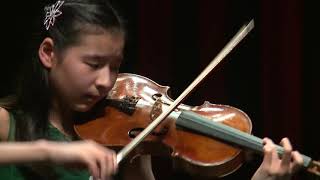 HINA KHUONGHUU  Menuhin Competition 2018 Junior first rounds  day 1 [upl. by Annaigroeg]