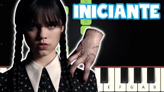 Wandinha  Tema  Piano e Teclado Iniciante  Nível Fácil Tutorial [upl. by Lenwood]