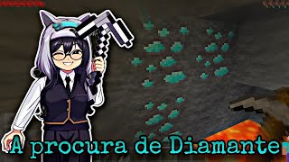 EXPLORANDO CAVERNAS EM BUSCA DE DIAMANTES quase achei o herobrine [upl. by Odareg]