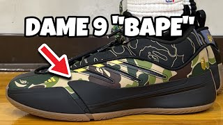 adidas Dame 9 quotBAPE Green Camo” [upl. by Aiveneg531]