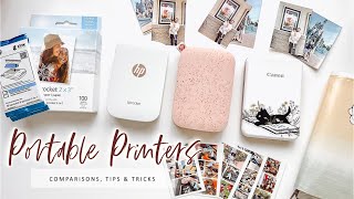 PORTABLE PRINTERS COMPARISONS TIPS amp TRICKS  HP SPROCKET CANON IVY  Charmaine Dulak [upl. by Flita]