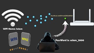 اختبار اختراق الواي فاي  WPA2 with handshake [upl. by Jammal739]