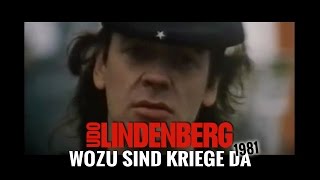 Udo Lindenberg  Wozu sind Kriege da offizielles Video von 1981 [upl. by Esidnak]