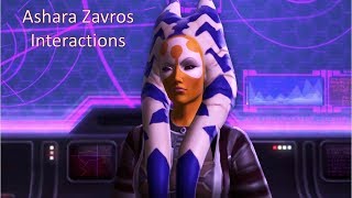 SWTOR Ashara Zavros Interactions nonRomance [upl. by Per]