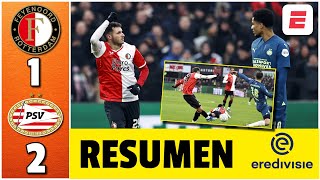 EL CHAQUITO SANTIAGO GIMÉNEZ marcó un GOLAZO en EL FEYENOORD 12 PSV de CHUCKY LOZANO  Eredivisie [upl. by Nodle217]